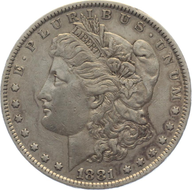 USA 1 Dollar 1881 o. Mzz. Typ Morgan